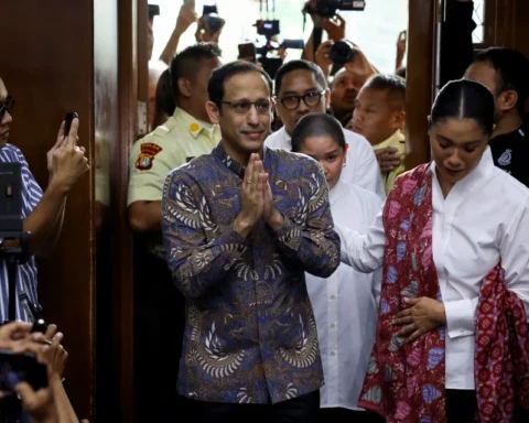 Nadiem Makarim bekas Menteri Pendidikan Indonesia semasa perbicaraan kes rasuah Chromebook