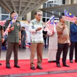 Menteri Pertahanan Dato' Seri Mohamed Khaled Nordin pada Majlis Pelancaran Kibar Jalur Gemilang sempena Bulan Kebangsaan 2026