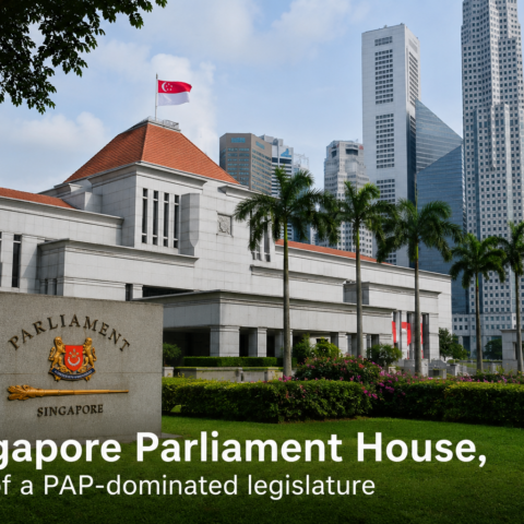 Singapore Parliament House, seat of a PAP-dominated legislature